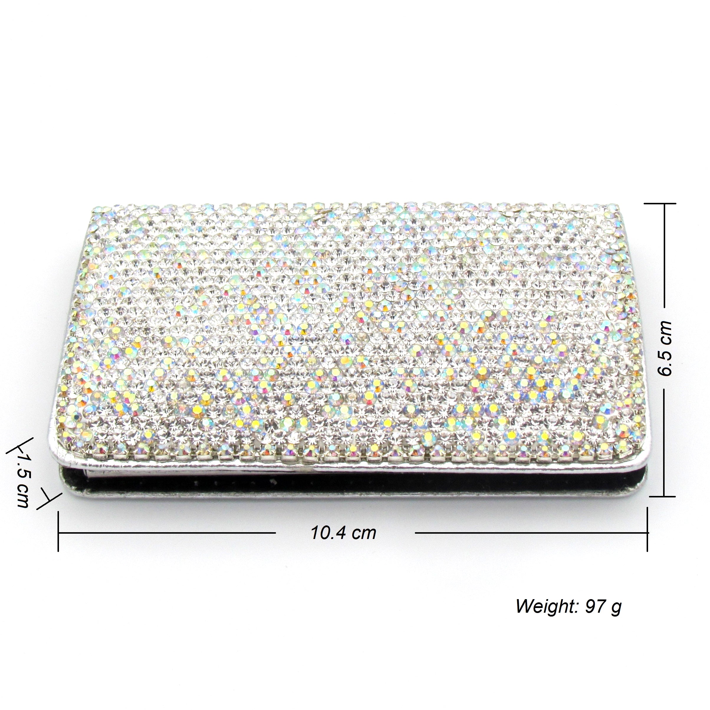 Handcraft Czech diamond with Rhinestone Portable Business Card Holder