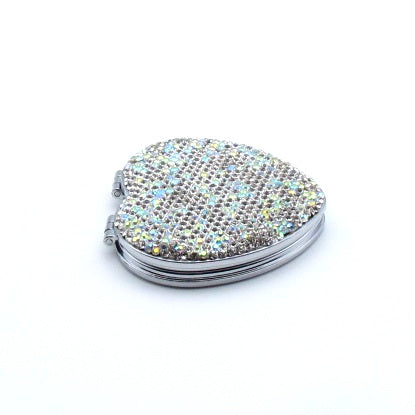 Handcraft Czech diamond with Rhinestone Portable Magnify Mirror