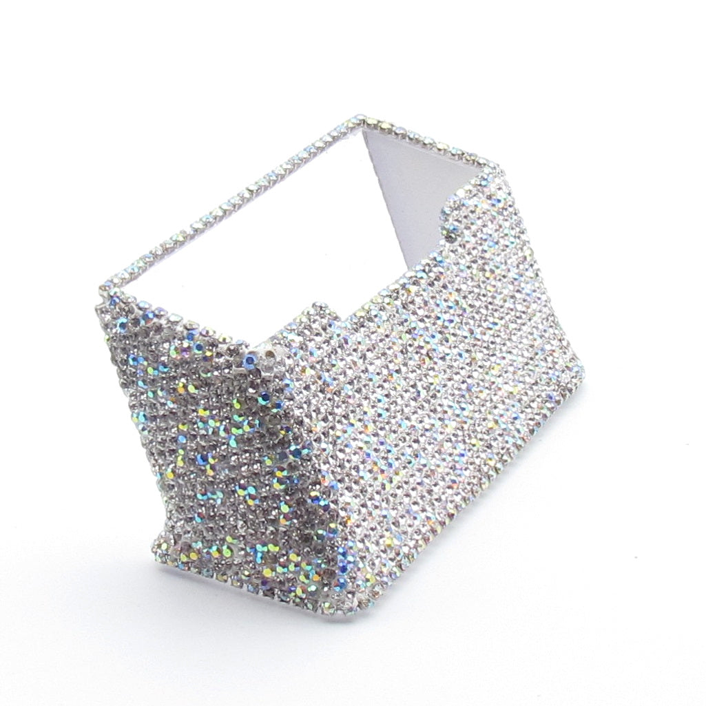 Hand inlaid Czech diamond with Rainstone bling bling business card Holder