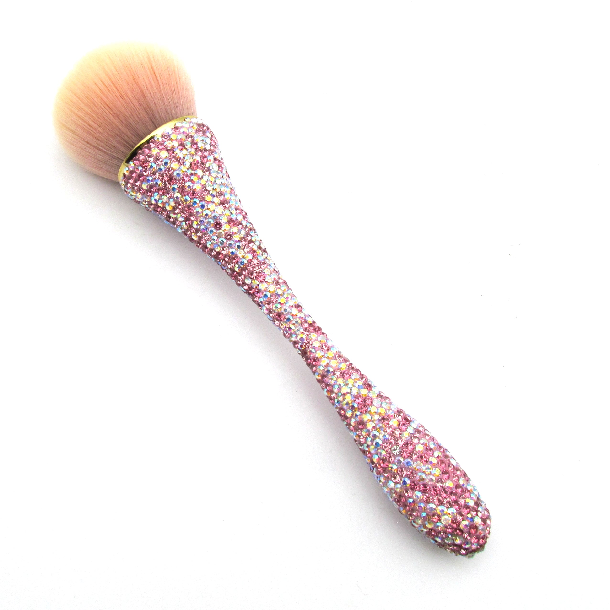 Hand inlaid Czech diamond with Rhinestone bling bling makeup brush