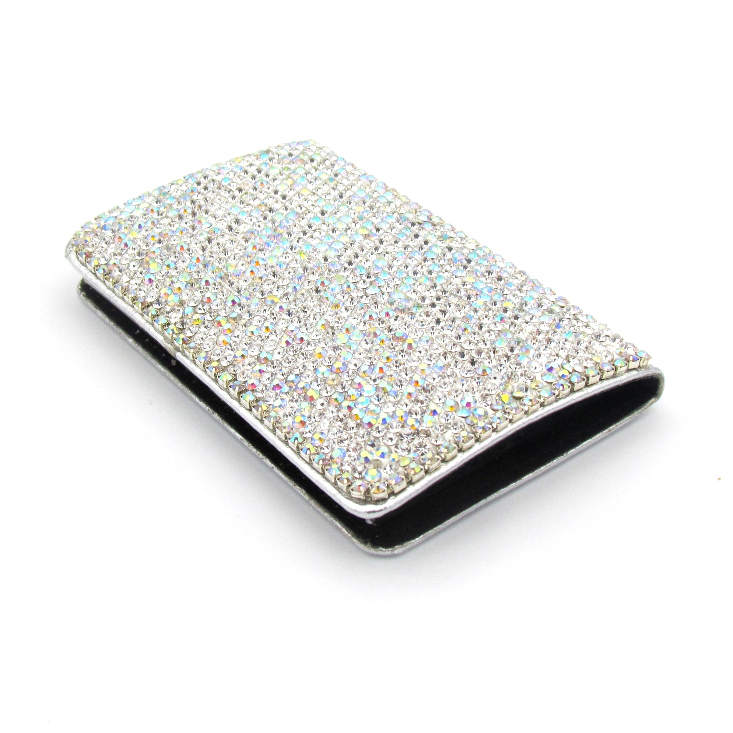 Handcraft Czech diamond with Rhinestone Portable Business Card Holder