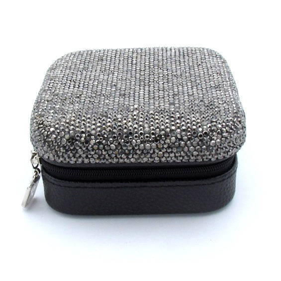 Handcraft Rhinestone Travel Jewelry Box