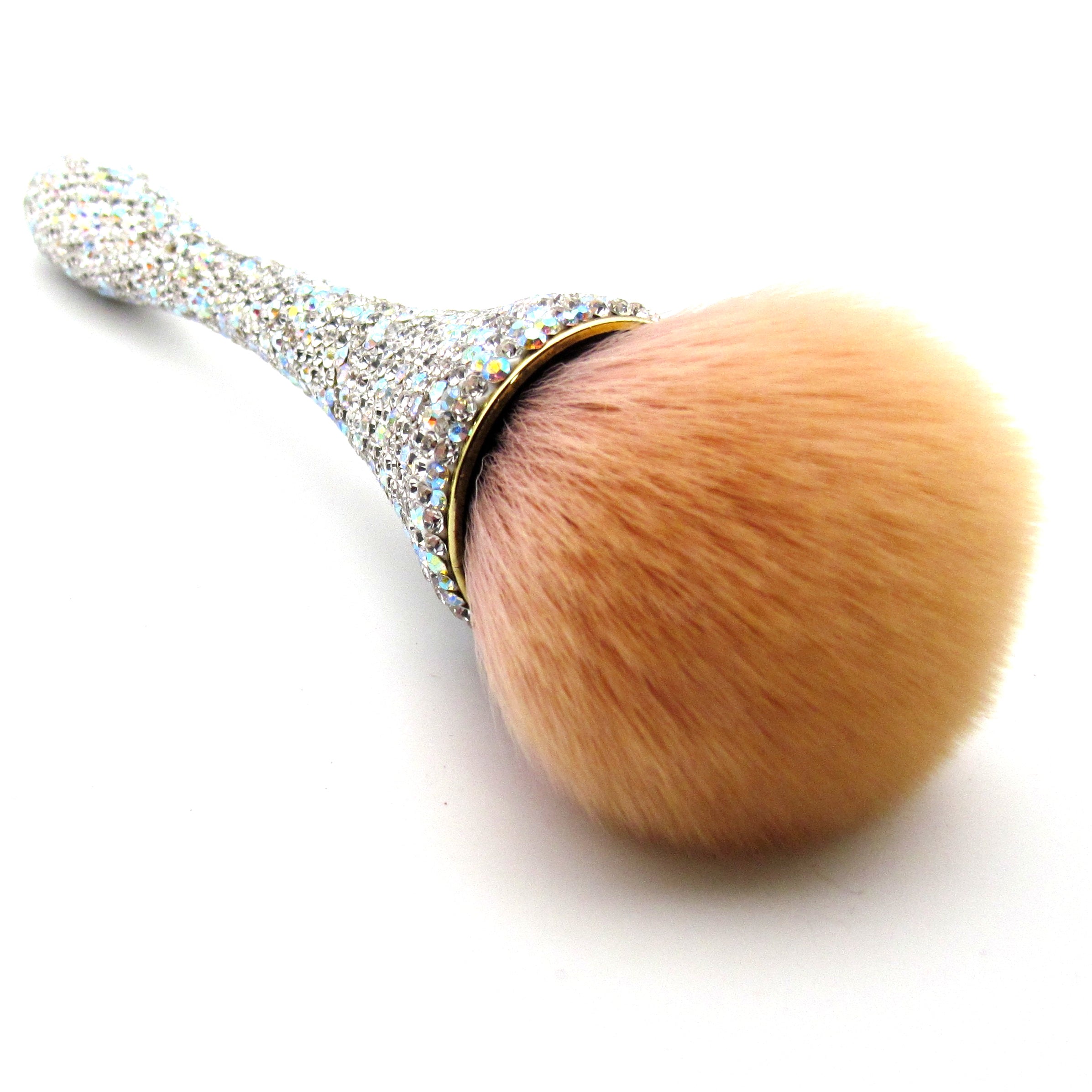 Hand inlaid Czech diamond with Rhinestone bling bling makeup brush