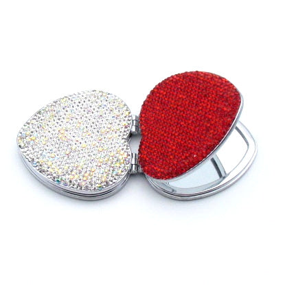 Handcraft Czech diamond with Rhinestone Portable Magnify Mirror