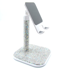 Hand inlaid Rhinestone and Swarovski crystal sparkle phone/tablet holder