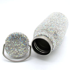 Hand inlaid sparkle Rhinestone and Swarovski crystal water bottle