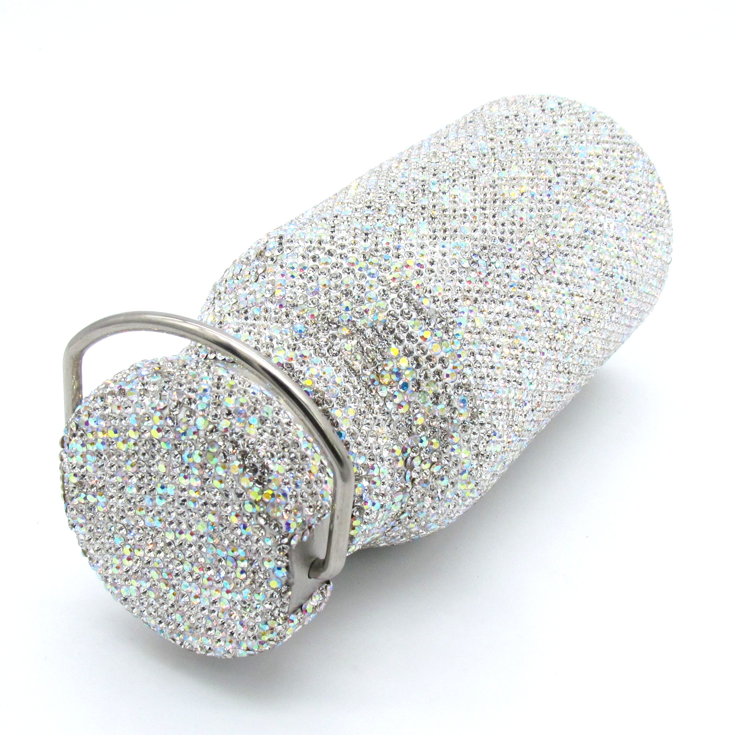 Hand inlaid sparkle Rhinestone and Swarovski crystal water bottle