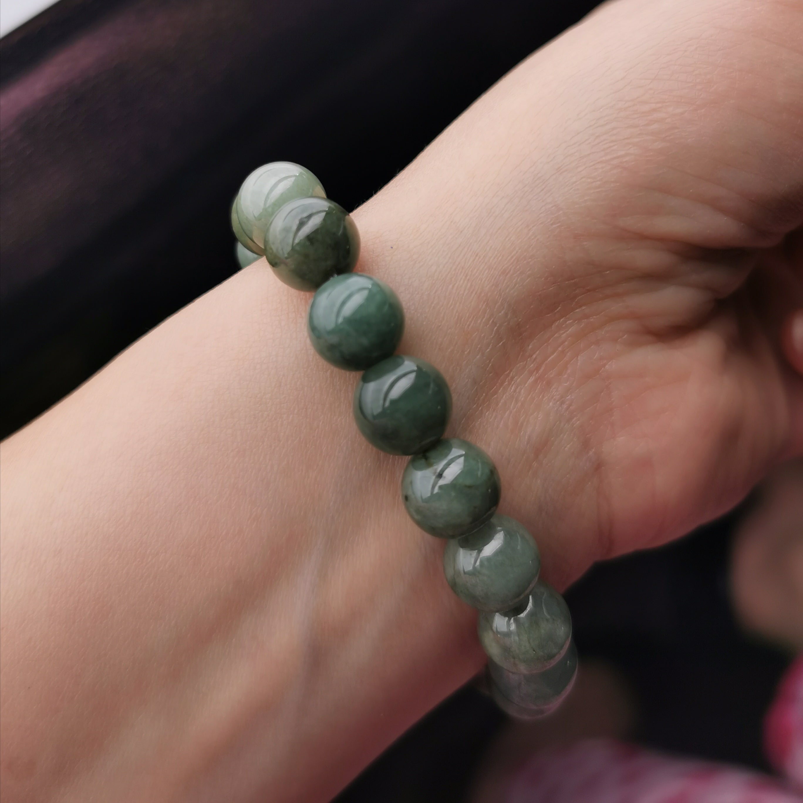 Burma Jade stretch bracelet