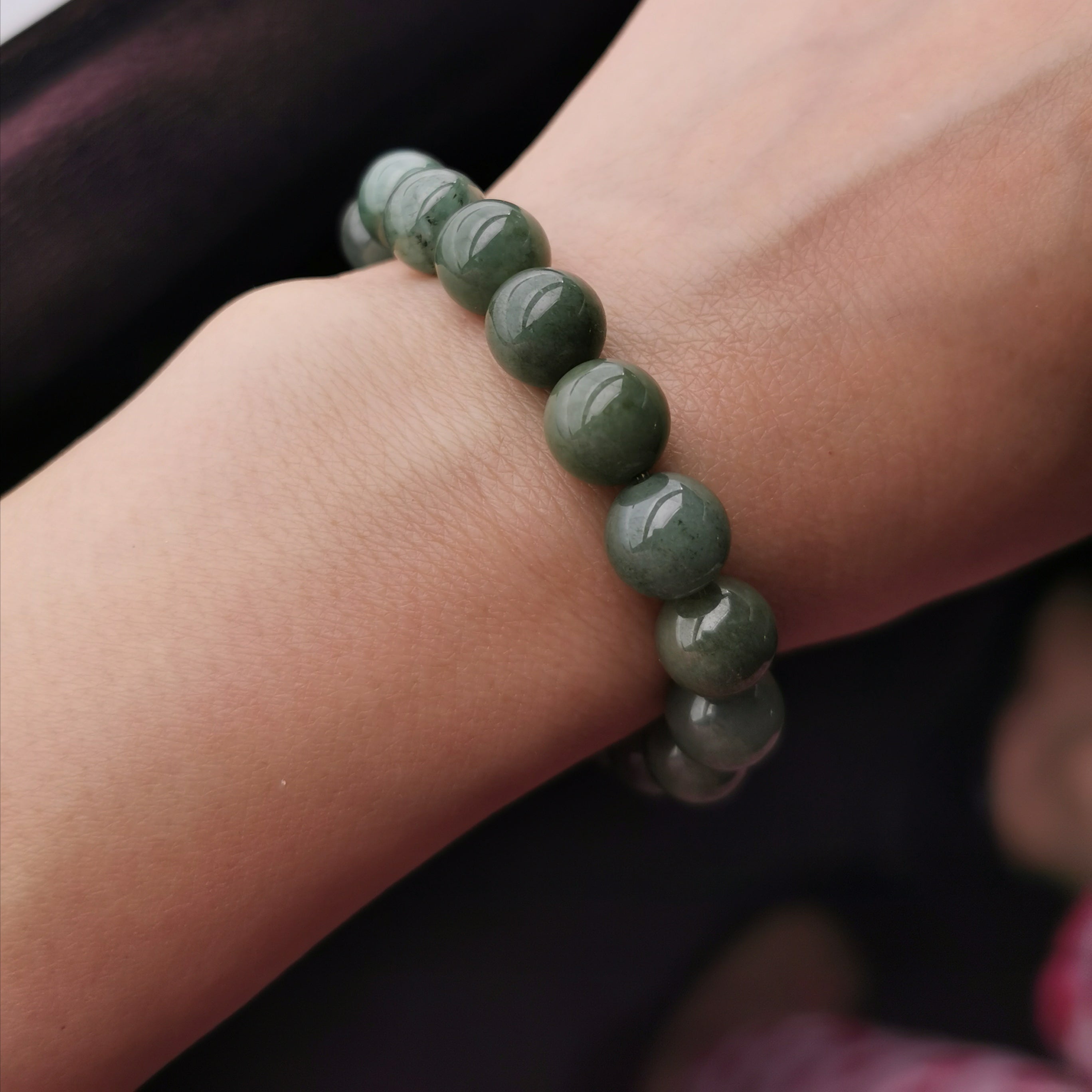 Burma Jade stretch bracelet