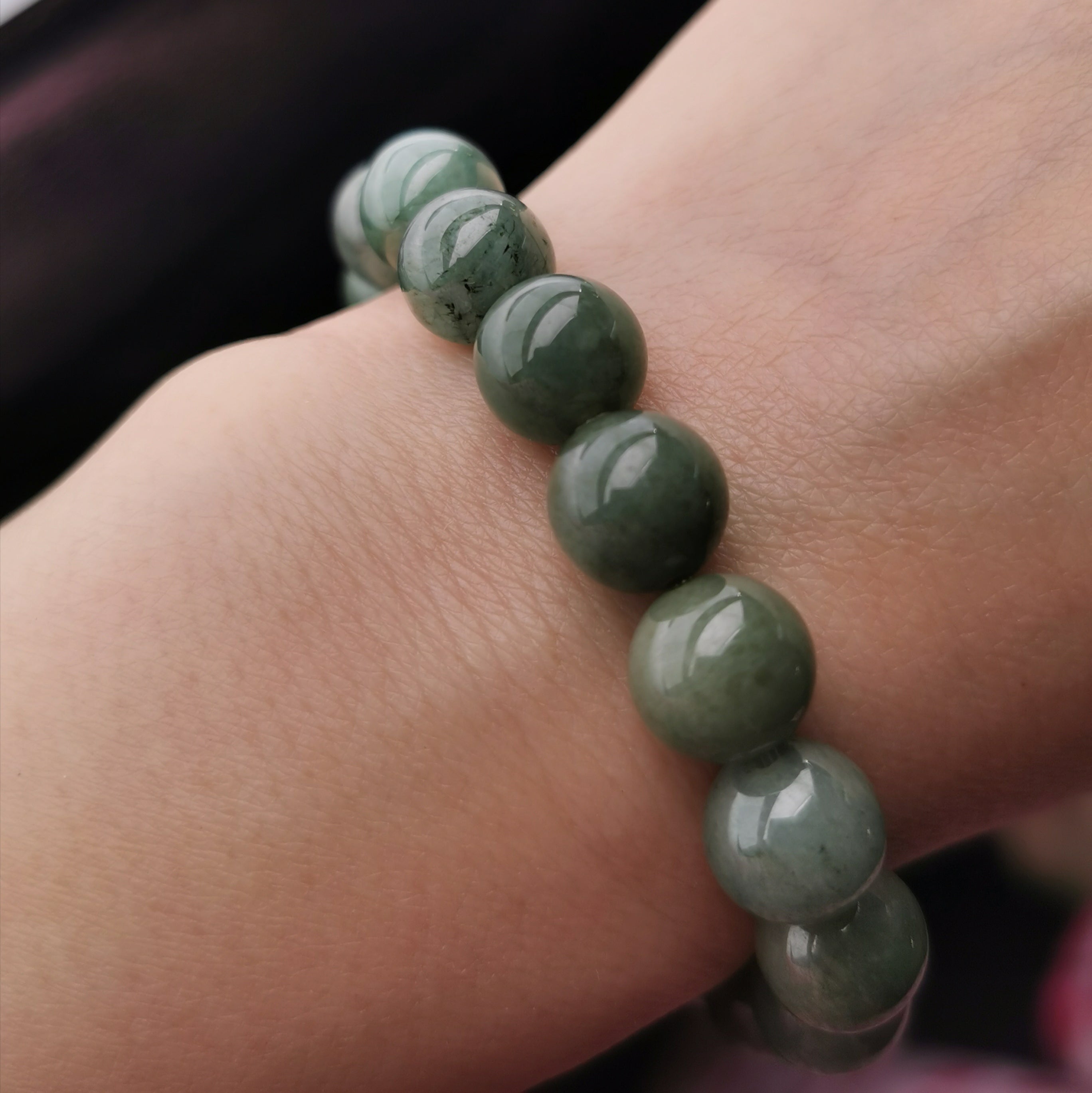 Burma Jade stretch bracelet