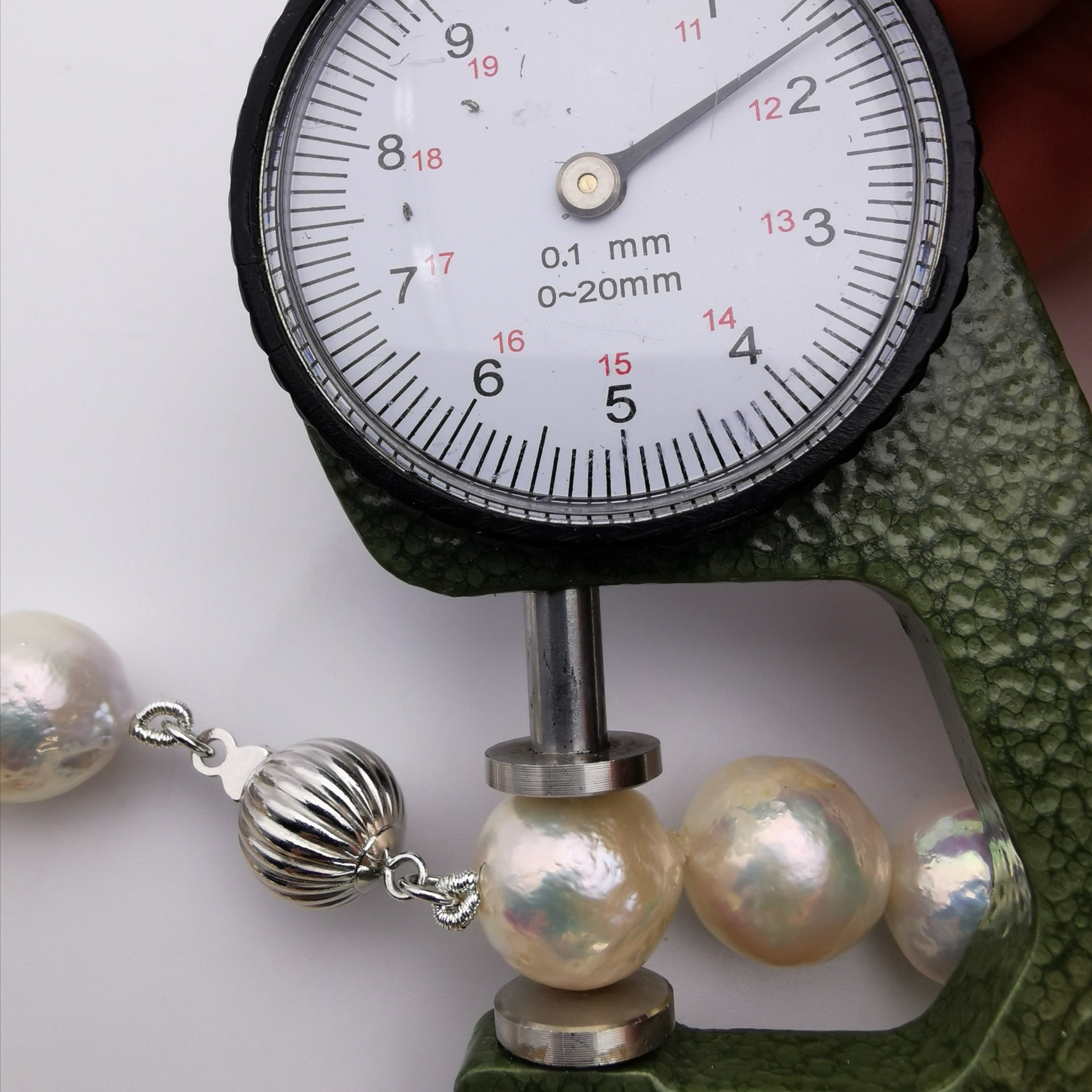 Sterling silver baroque freshwater pearl necklace