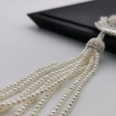 7.5-8mm freshwater pearl long necklace