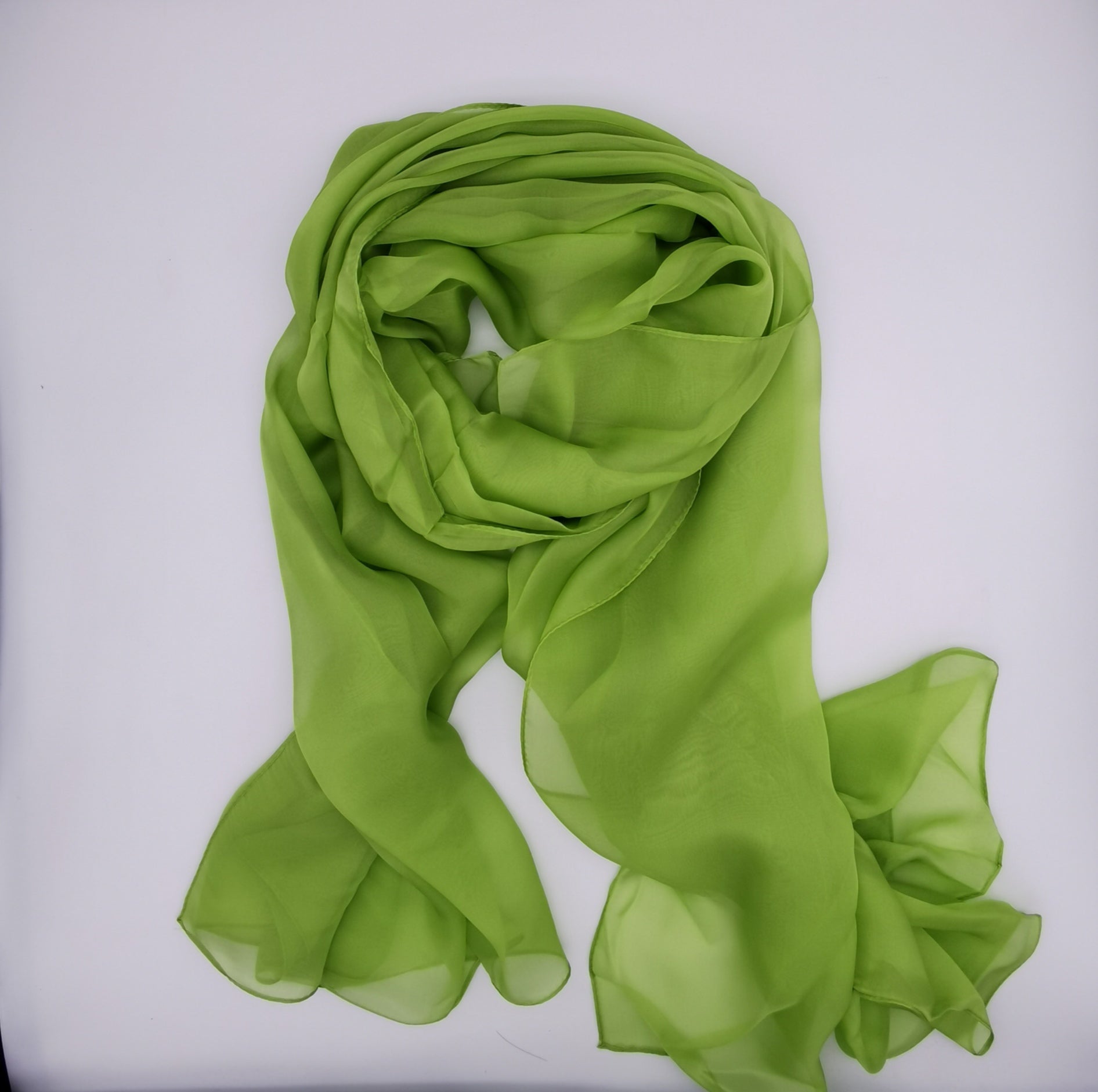 7 colours of mono tone silk scarf