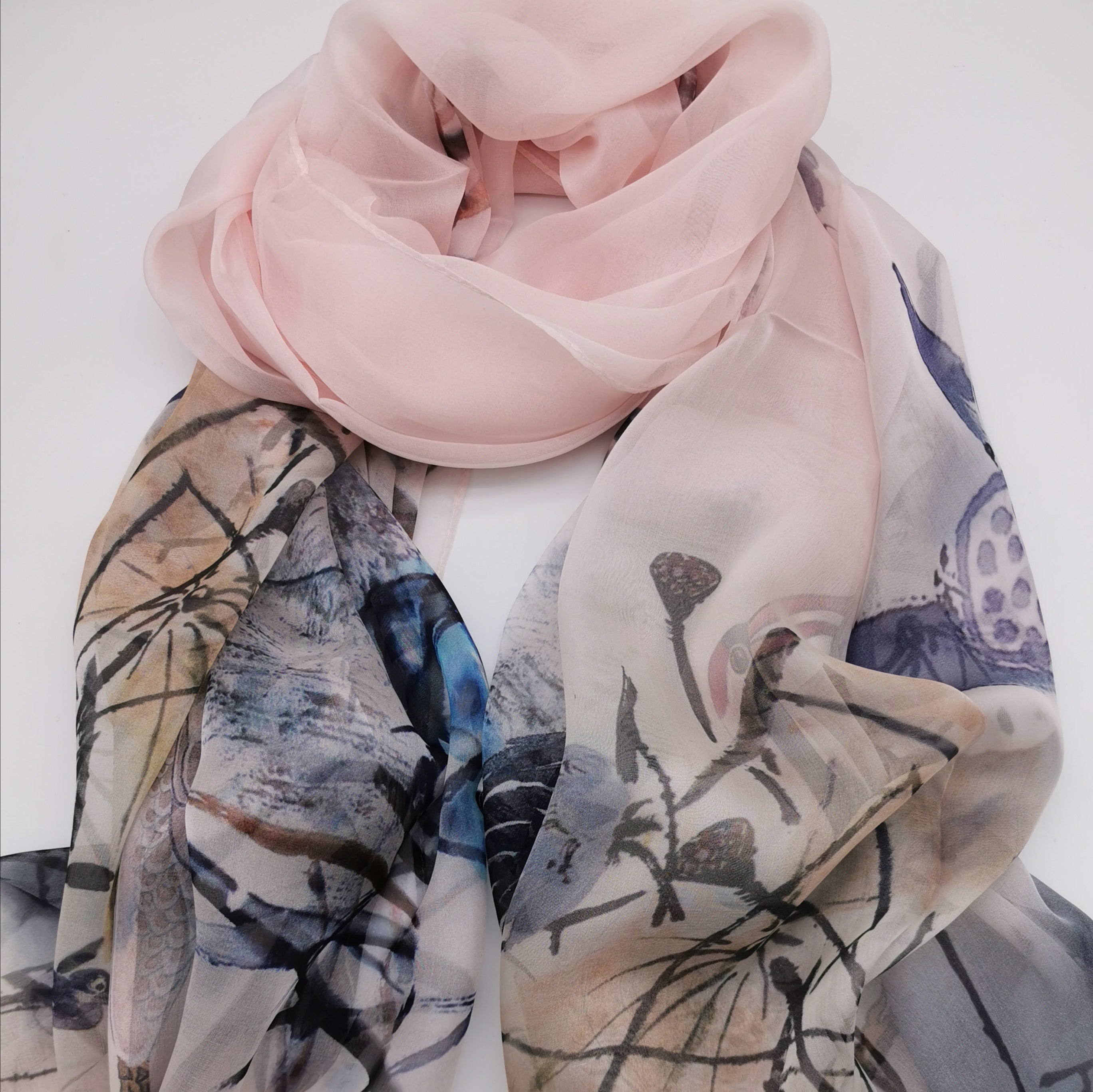 100% silk scarf