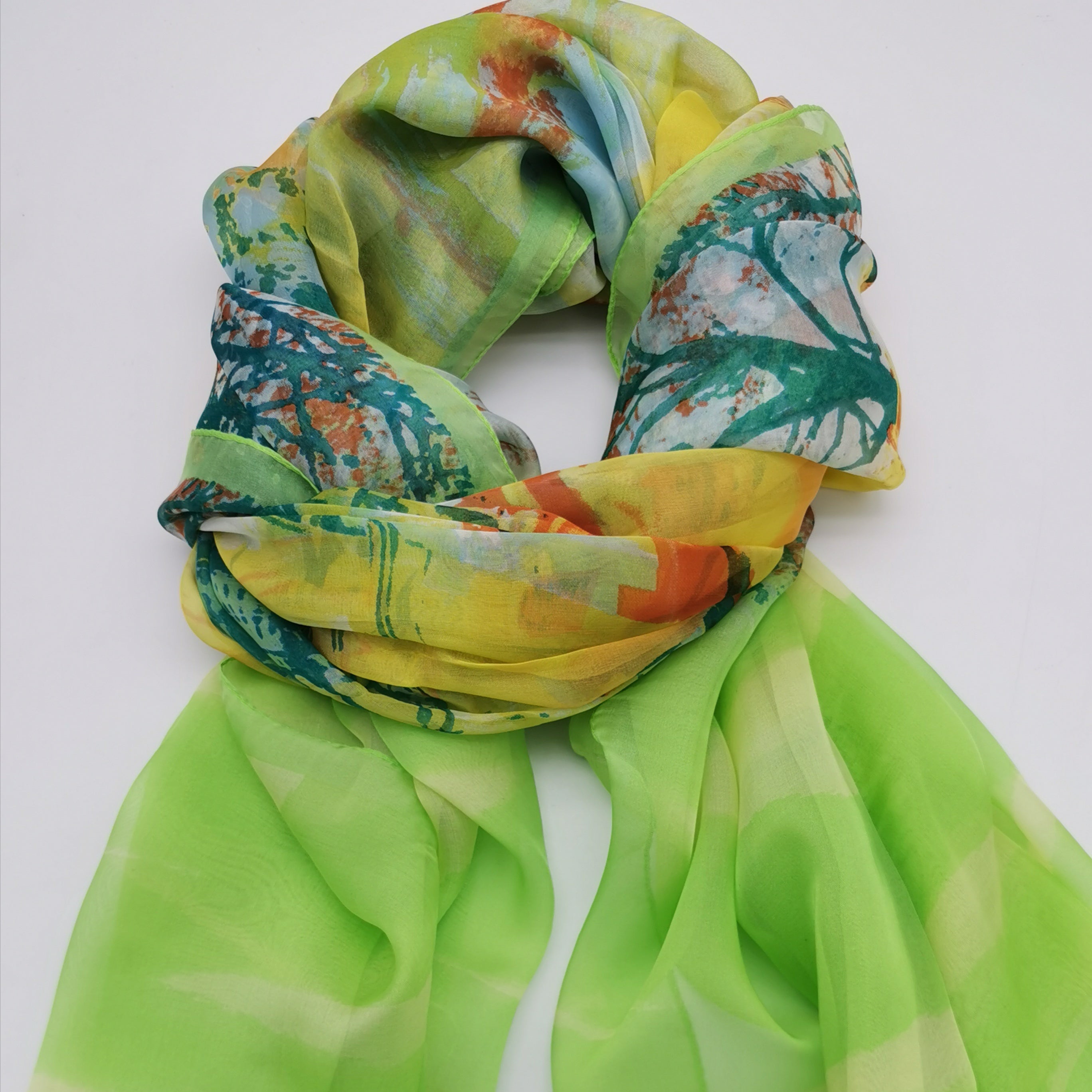 100% silk scarf