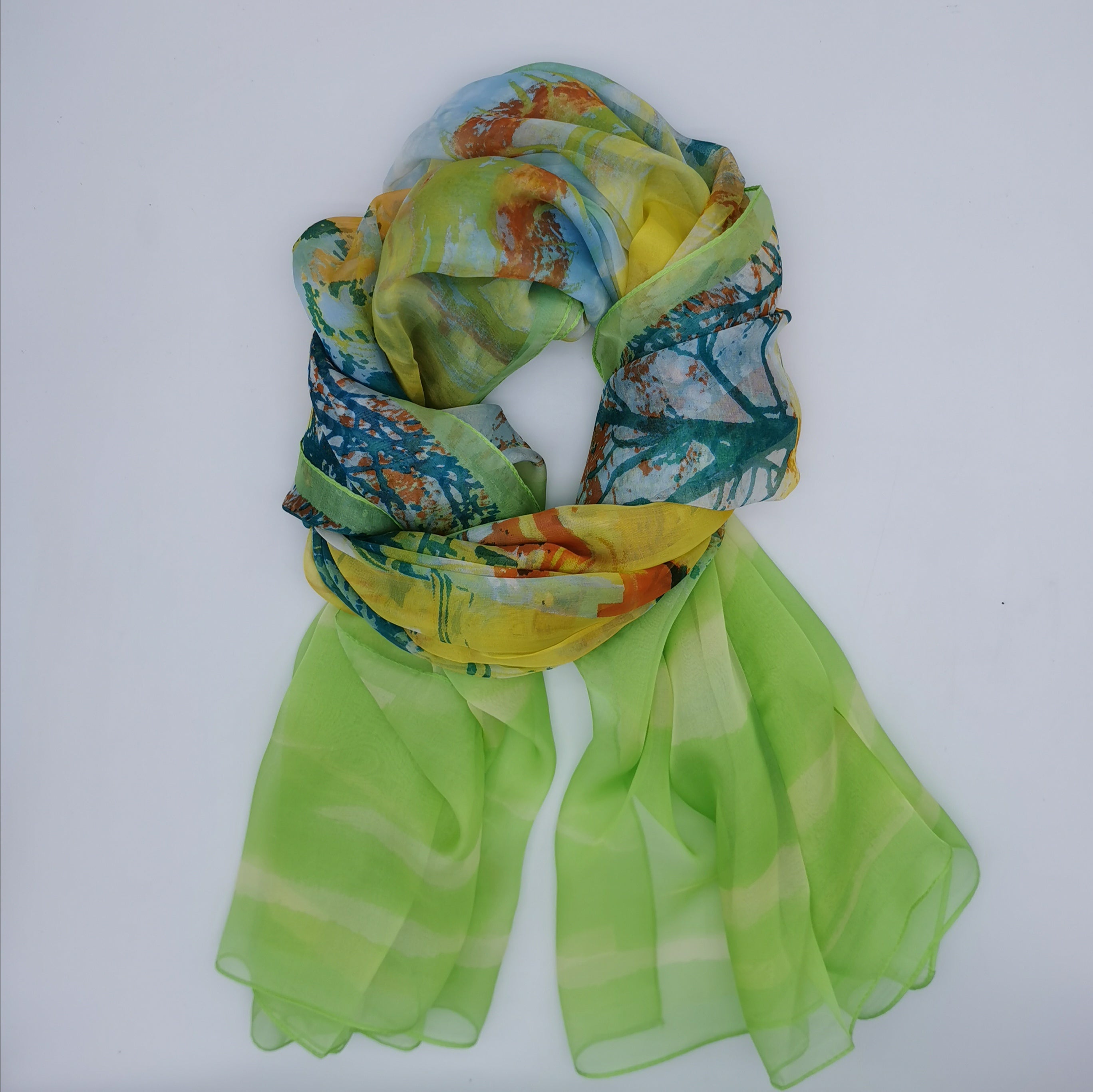 100% silk scarf