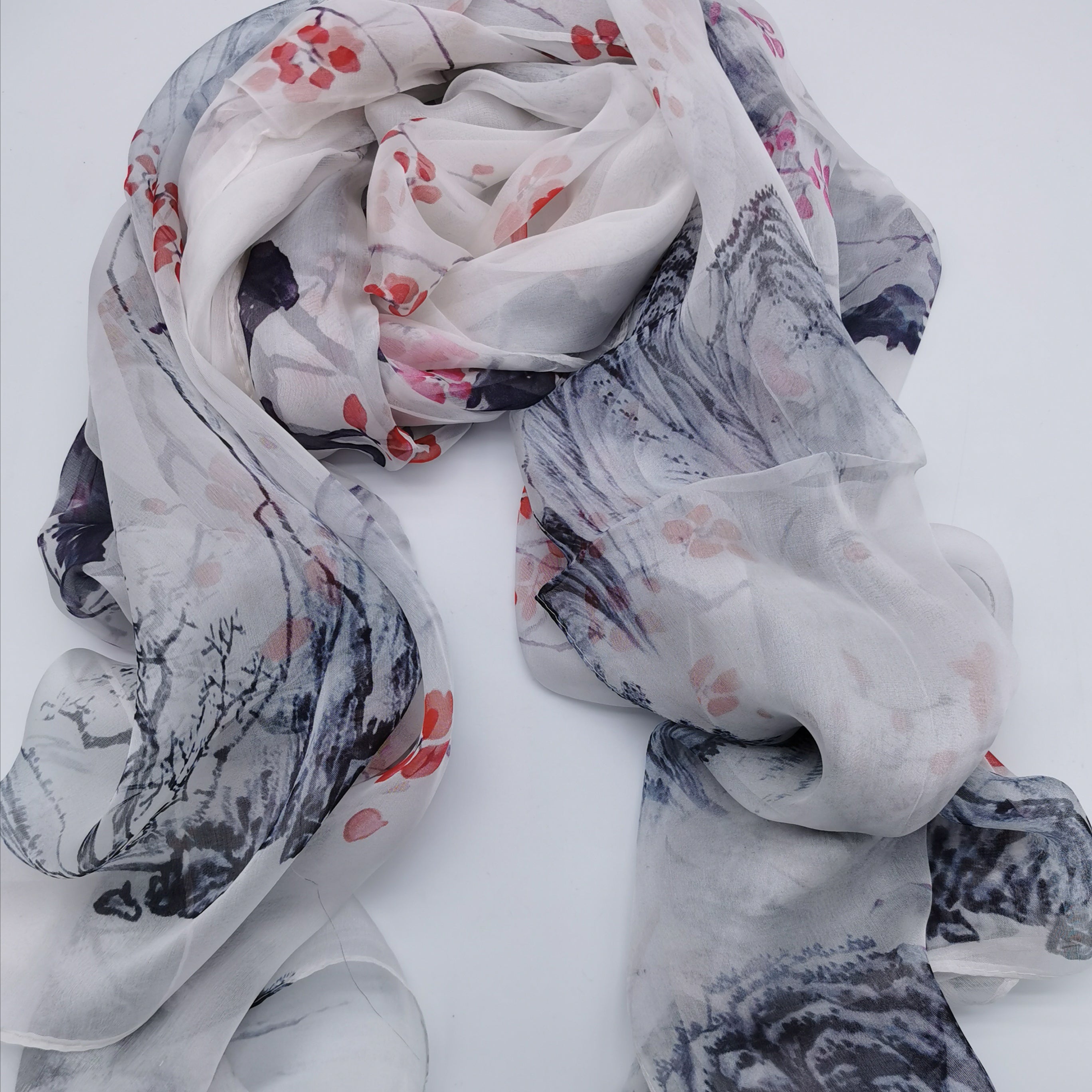 100% silk scarf