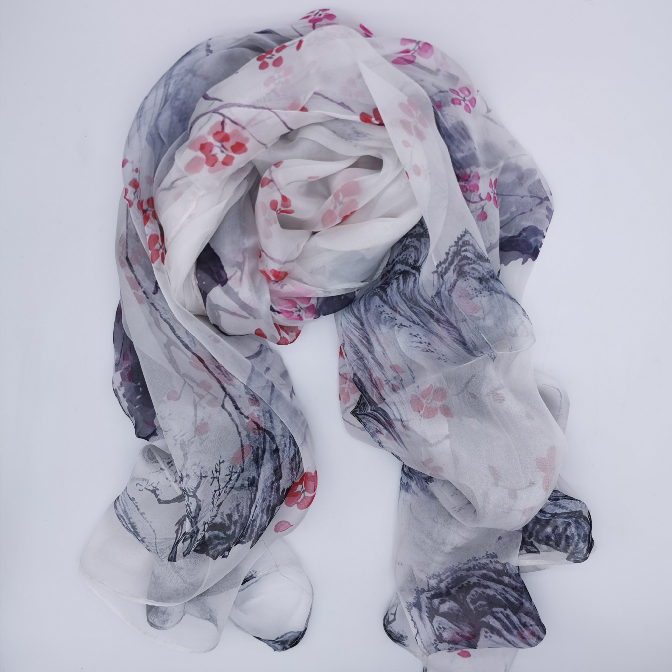 100% silk scarf