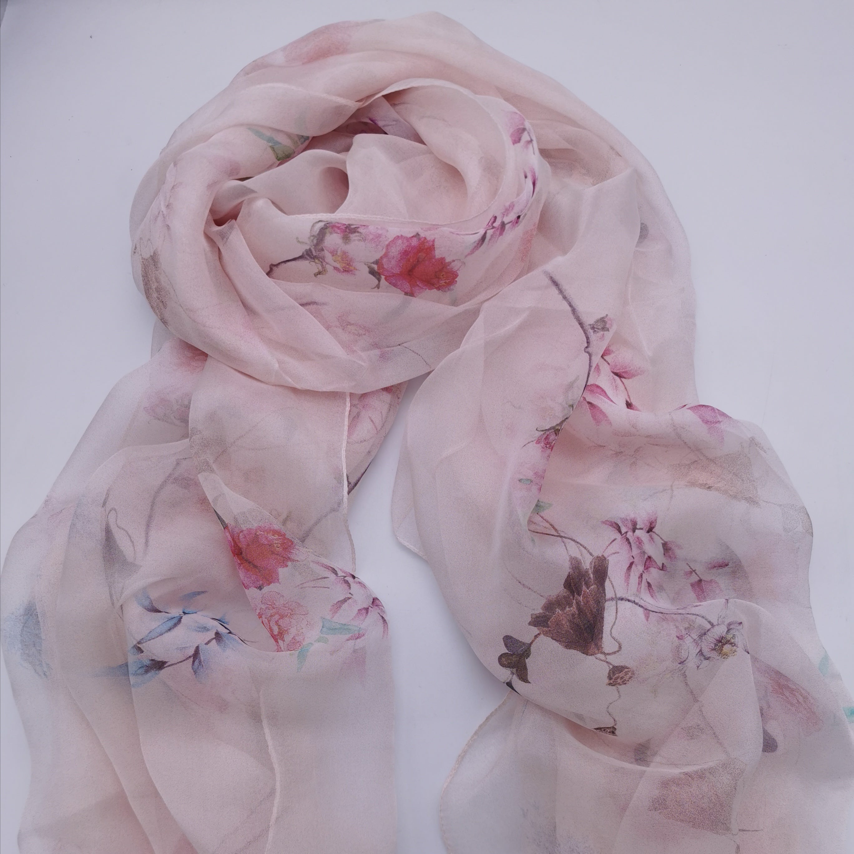 100% silk scarf