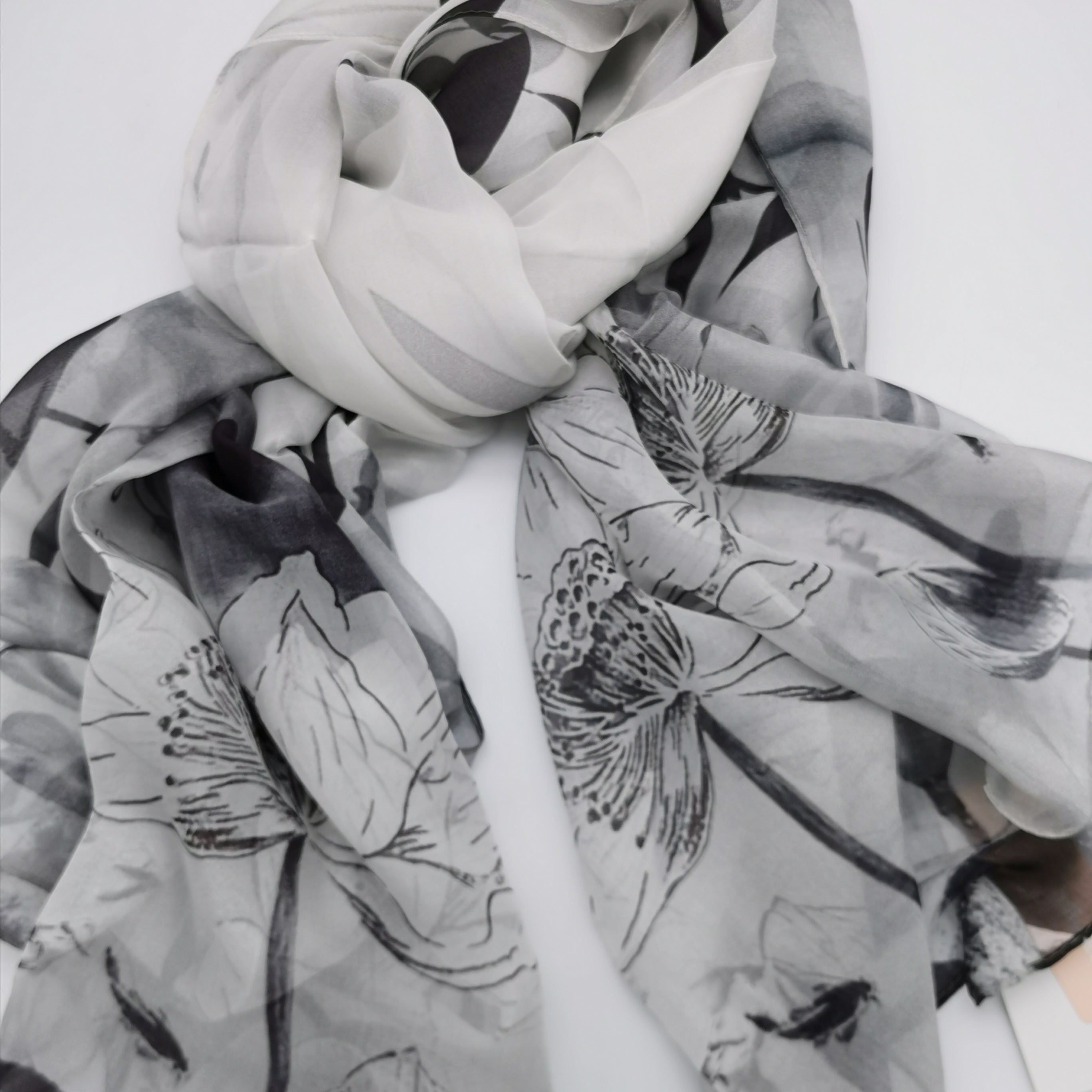 100% silk scarf
