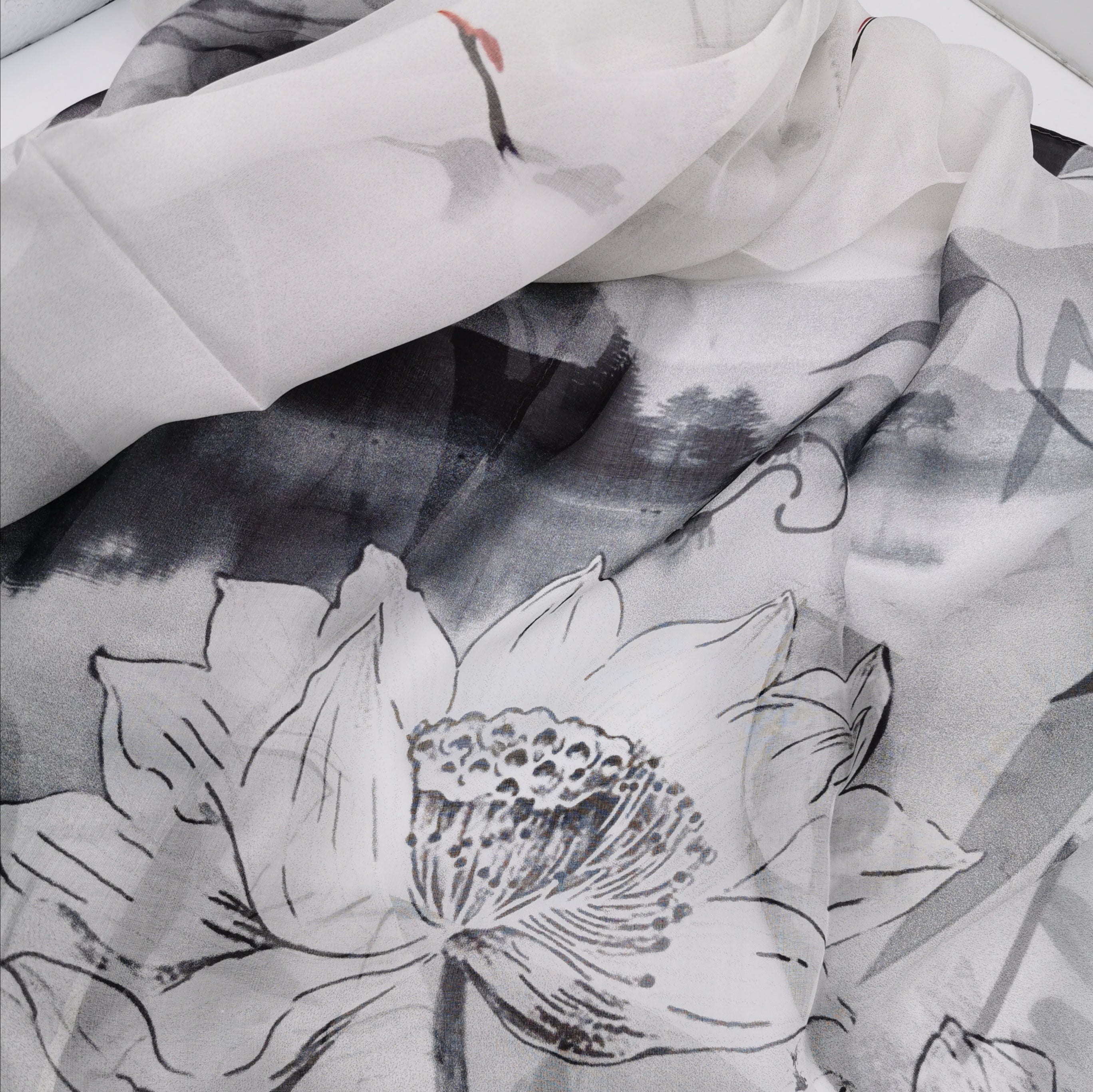 100% silk scarf