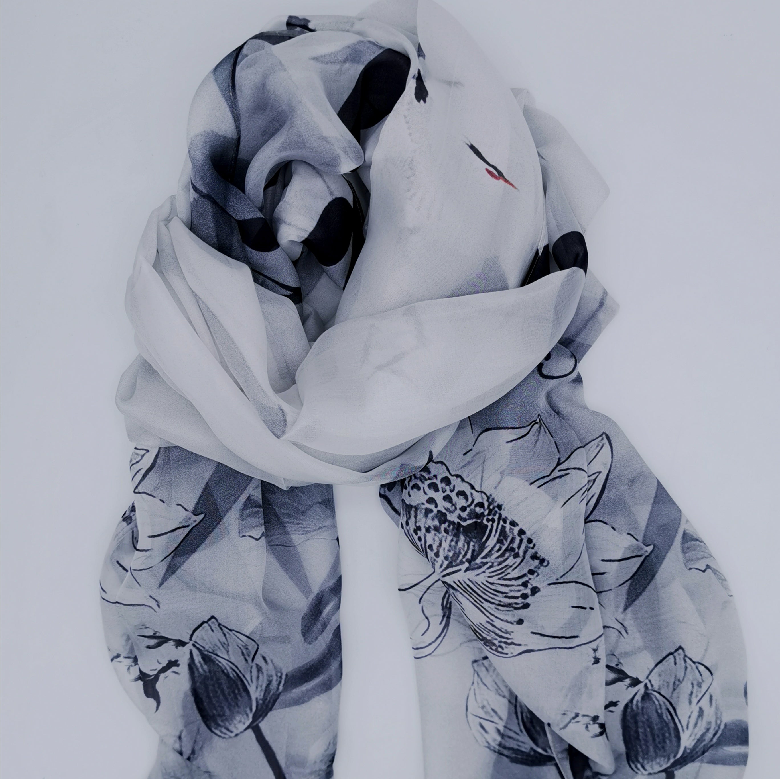 100% silk scarf