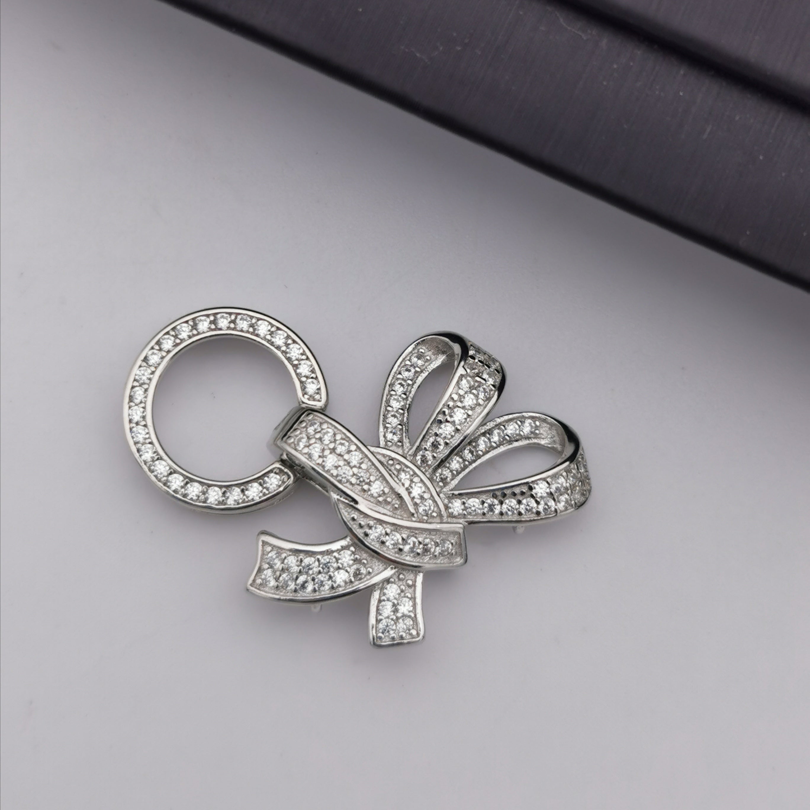 S925 sterling silver three layers clasp