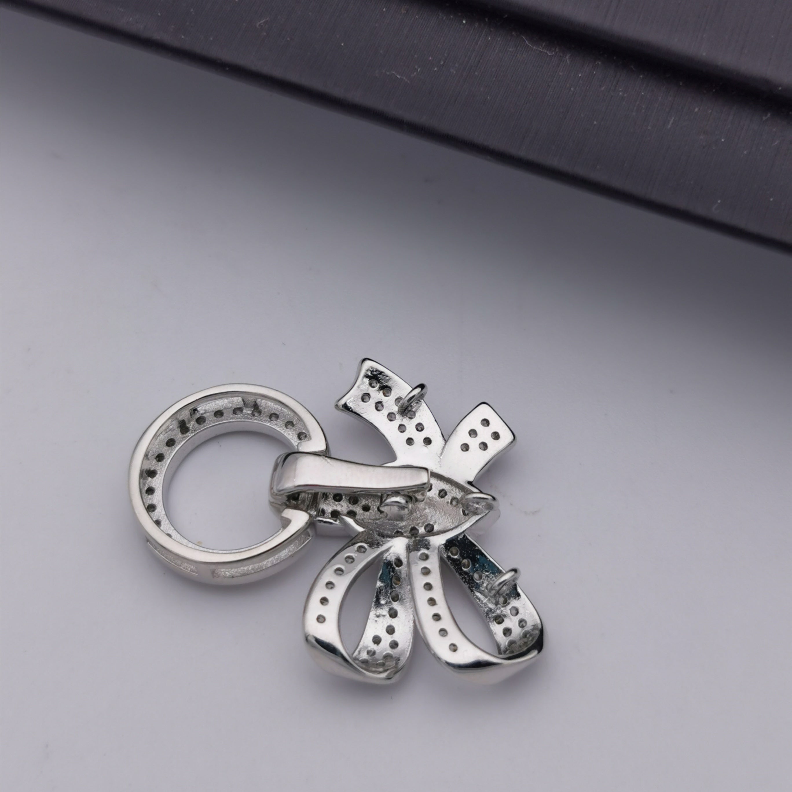 S925 sterling silver three layers clasp