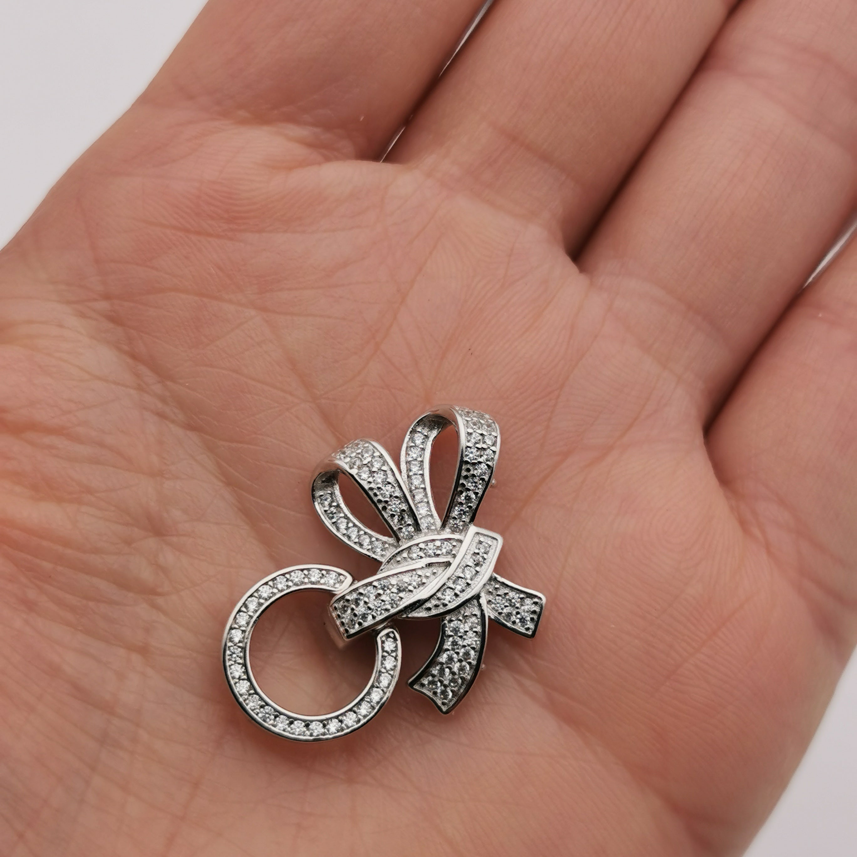 S925 sterling silver three layers clasp