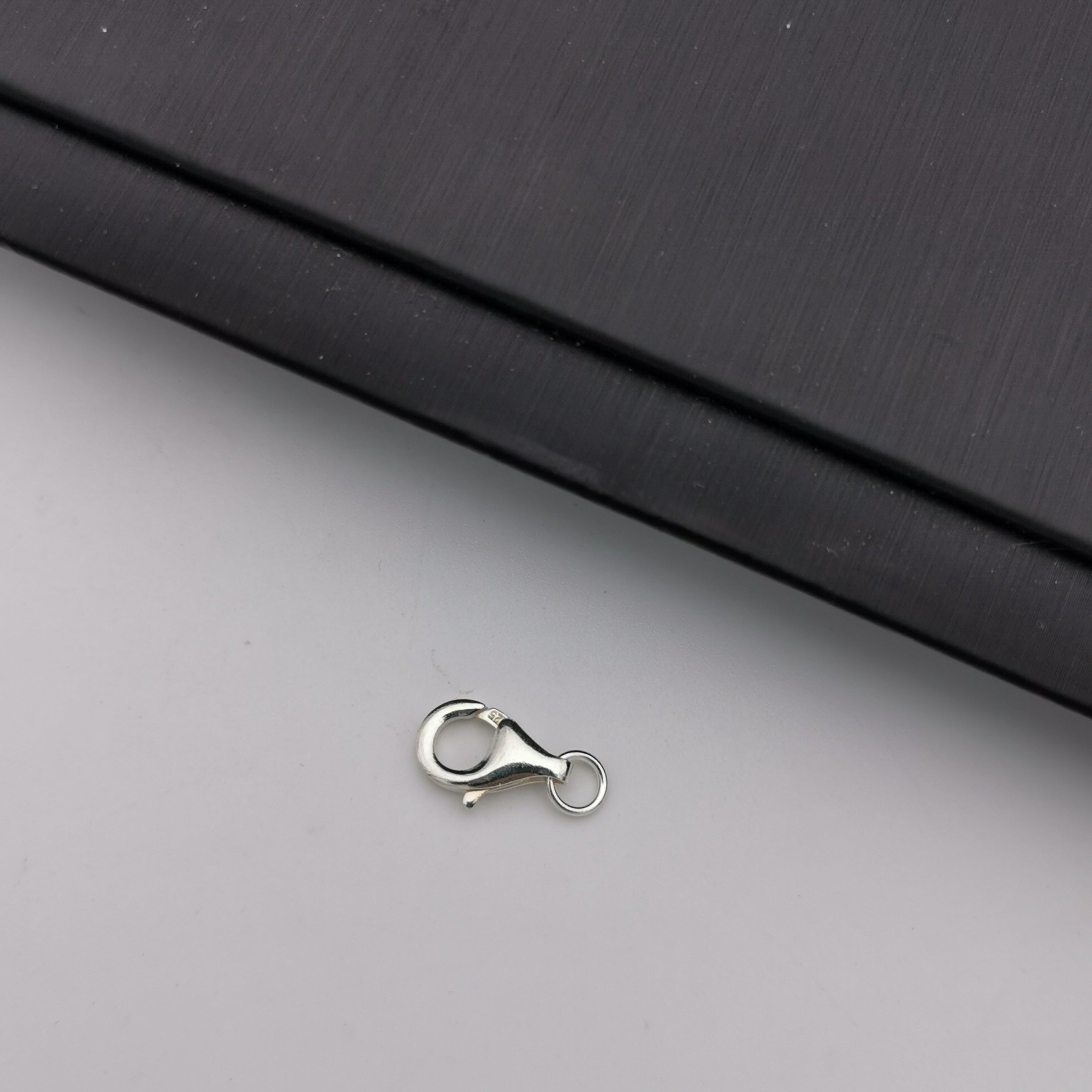 S925 sterling silver lobster clasp with two rings