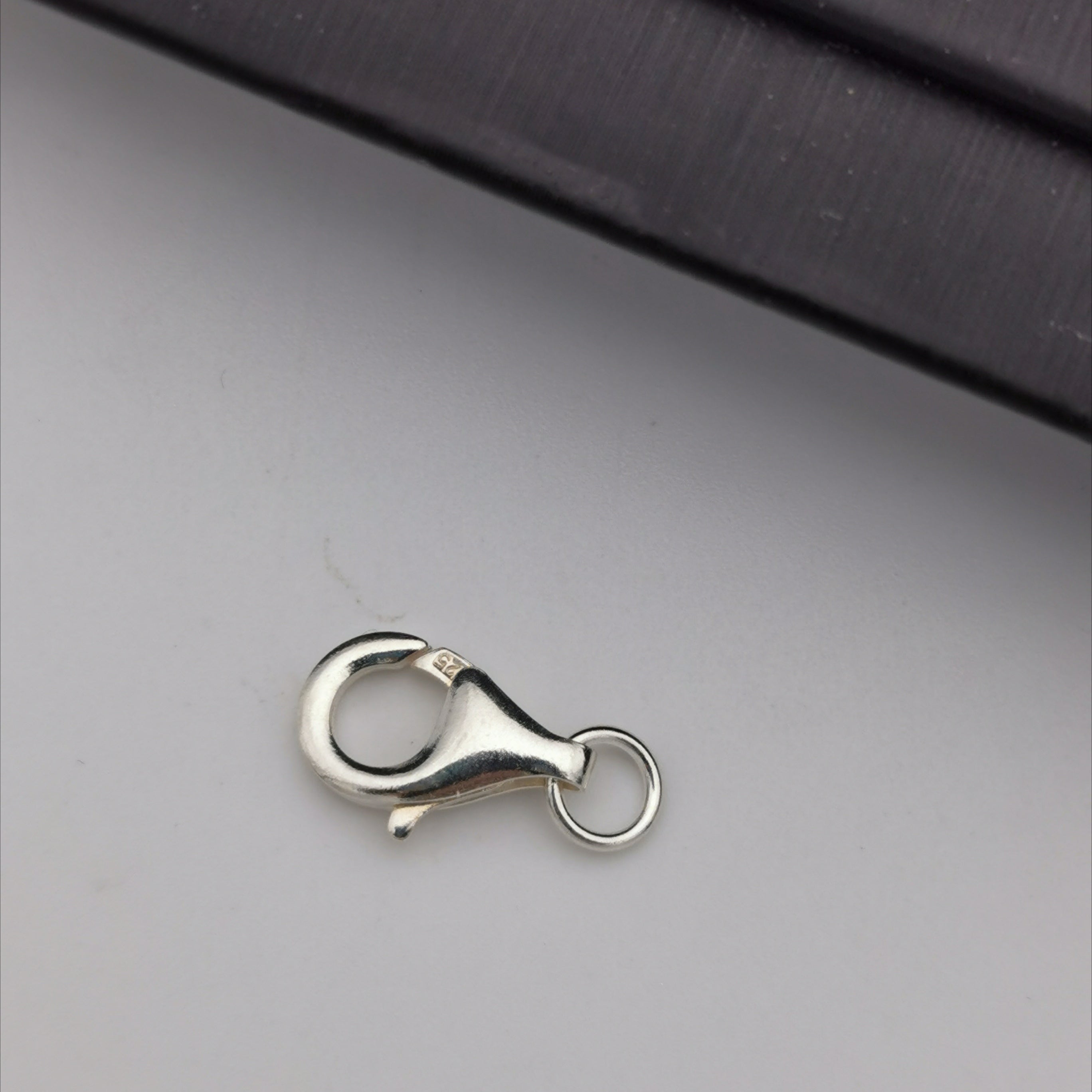 S925 sterling silver lobster clasp with two rings