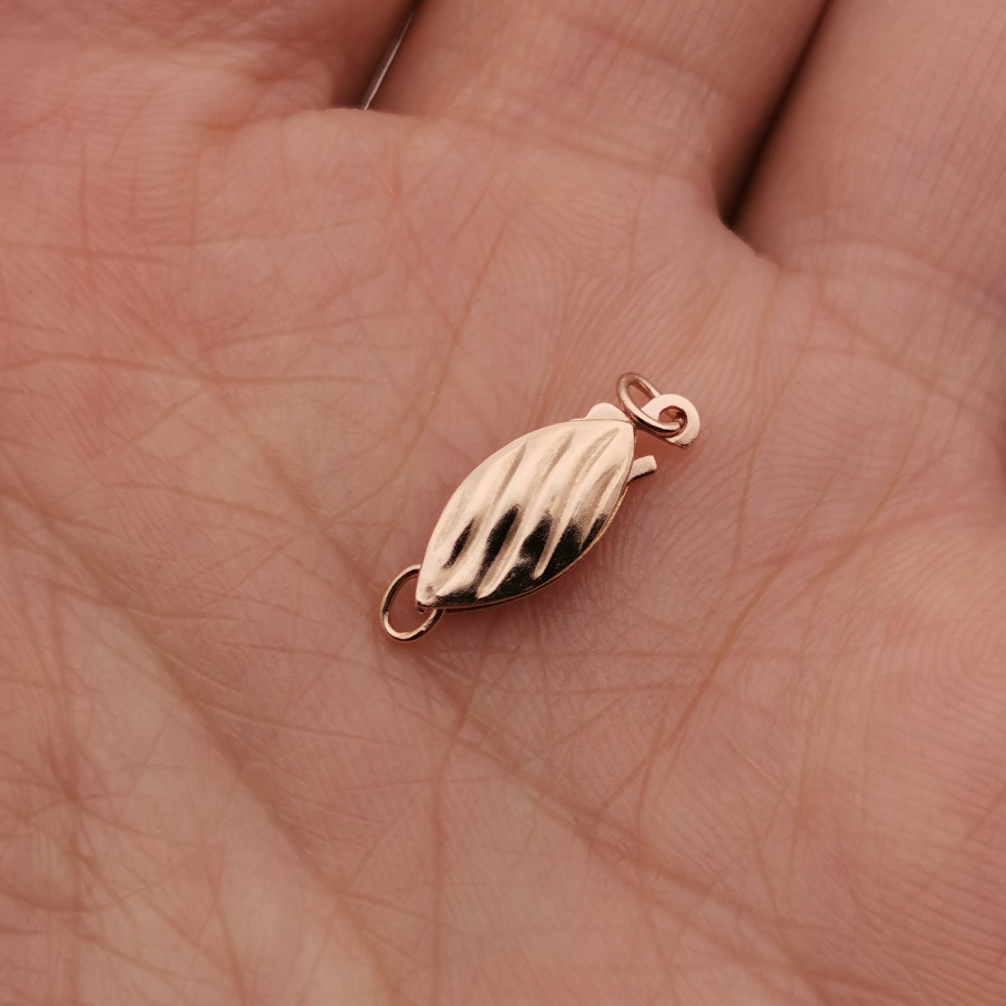 S925 sterling silver Rose gold rhodium plated clasp