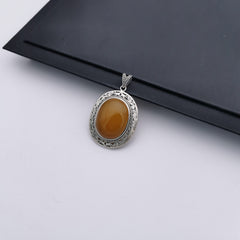 S925 Chalcedony pendant