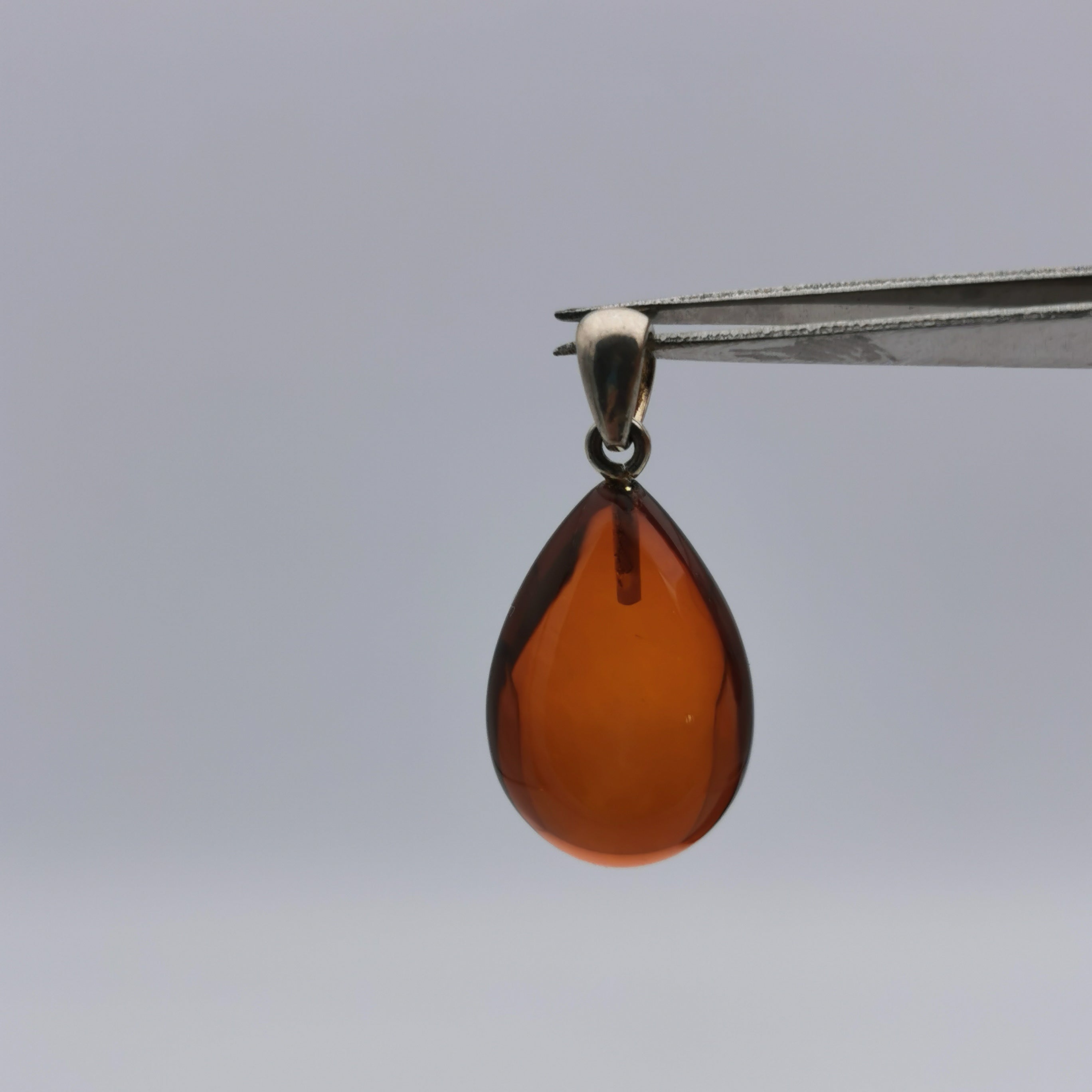 S925 cherry amber pendant