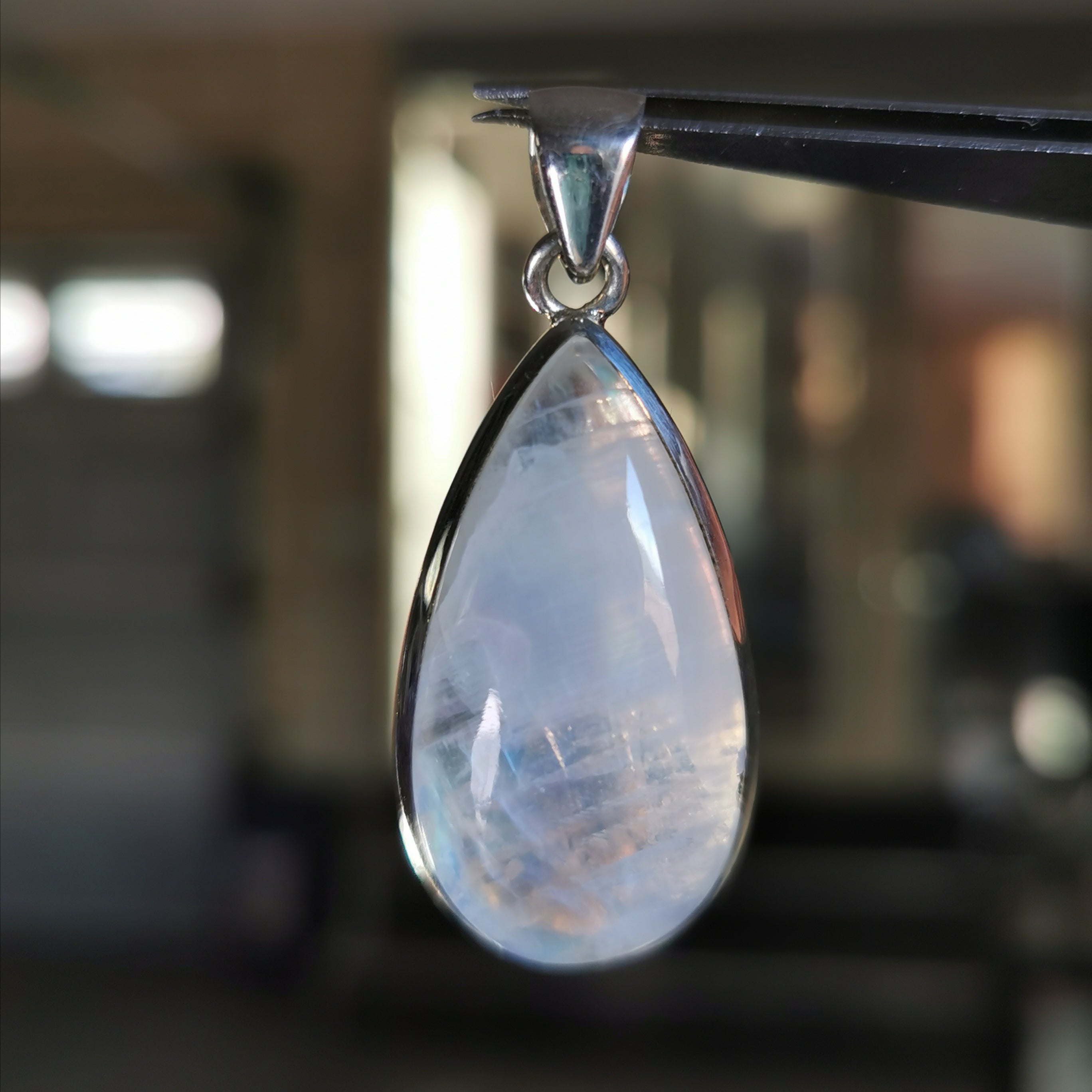 S925 moonstone pendant