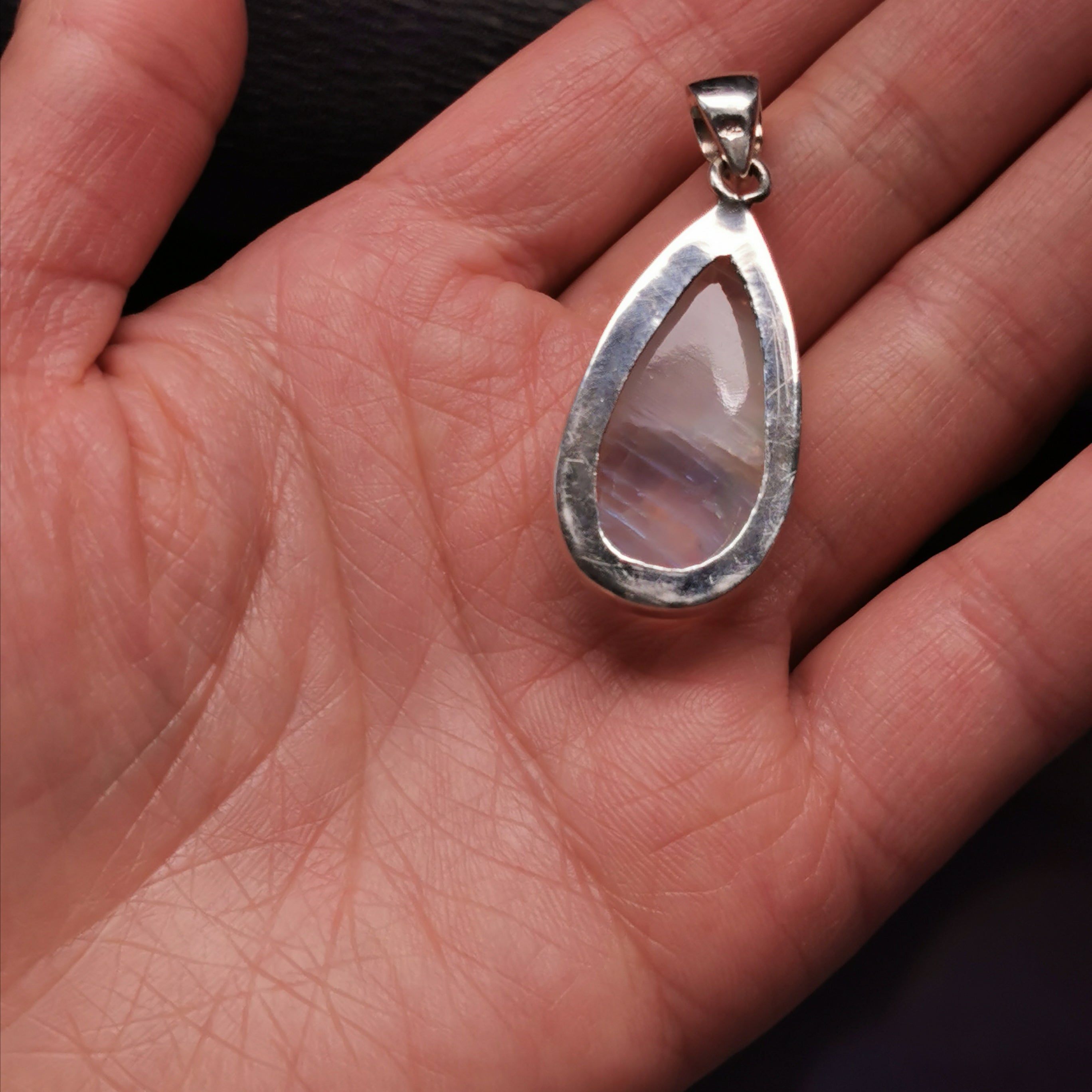 S925 moonstone pendant