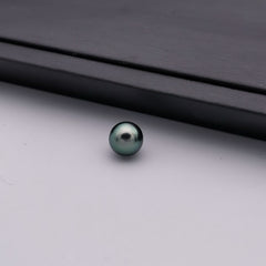 9.91 mm genuine peacock colour genuine Tahitian near round pearl
