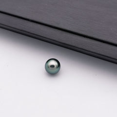 9.91 mm genuine peacock colour genuine Tahitian near round pearl