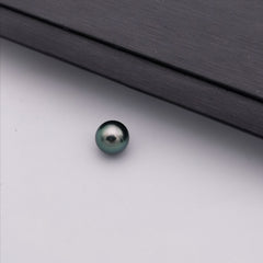 9.91 mm genuine peacock colour genuine Tahitian near round pearl
