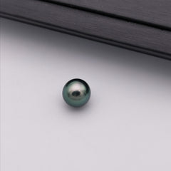 9.91 mm genuine peacock colour genuine Tahitian near round pearl