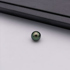 9.82 mm genuine oval shape genuine Tahitian peacock colour loose pearl
