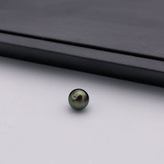 9.82 mm genuine oval shape genuine Tahitian peacock colour loose pearl