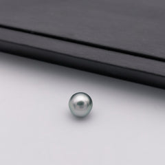10.43mm genuine oval shape silver colour Tahitian loose pearl