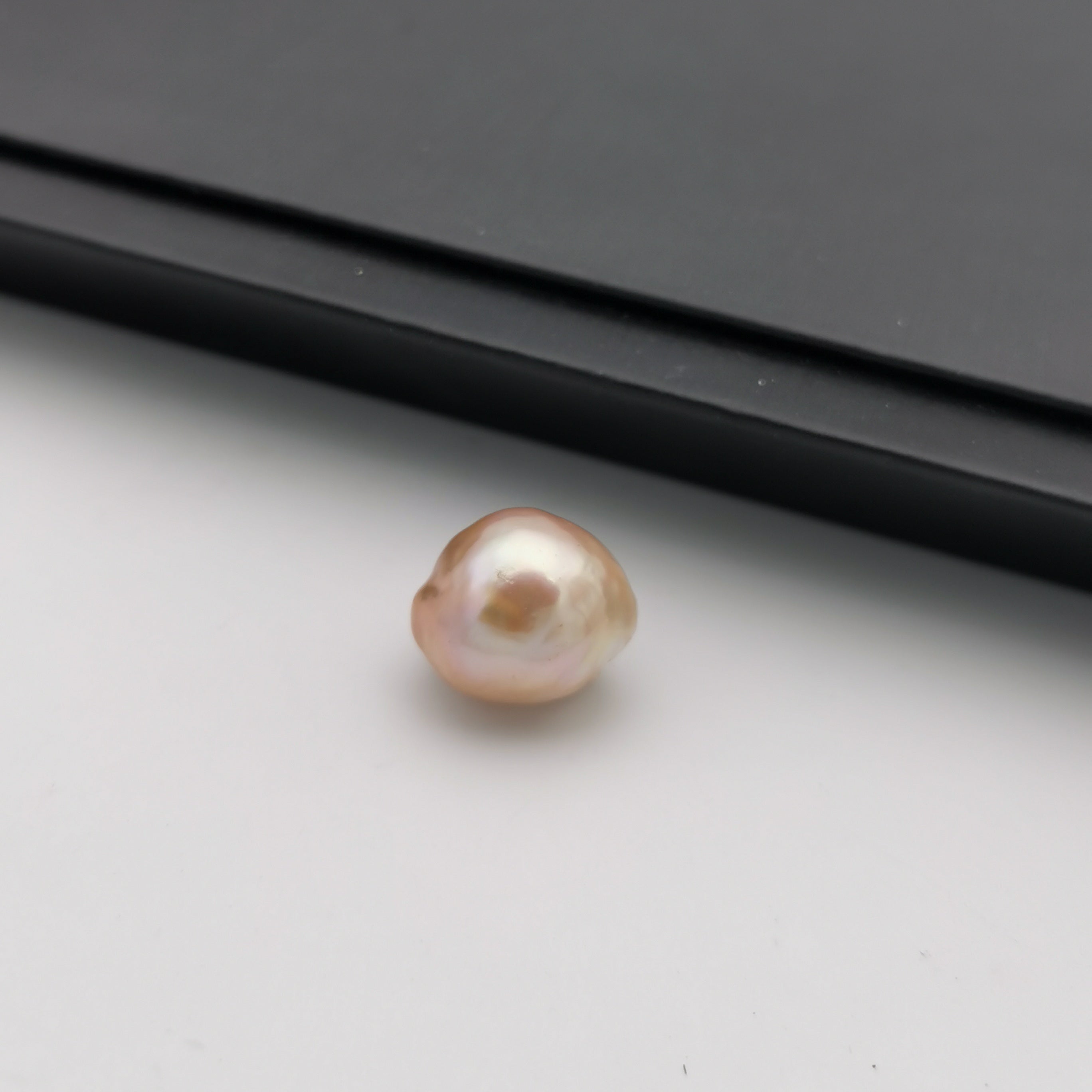 14mm genuine freshwater baroque pinkish purple pearl bead