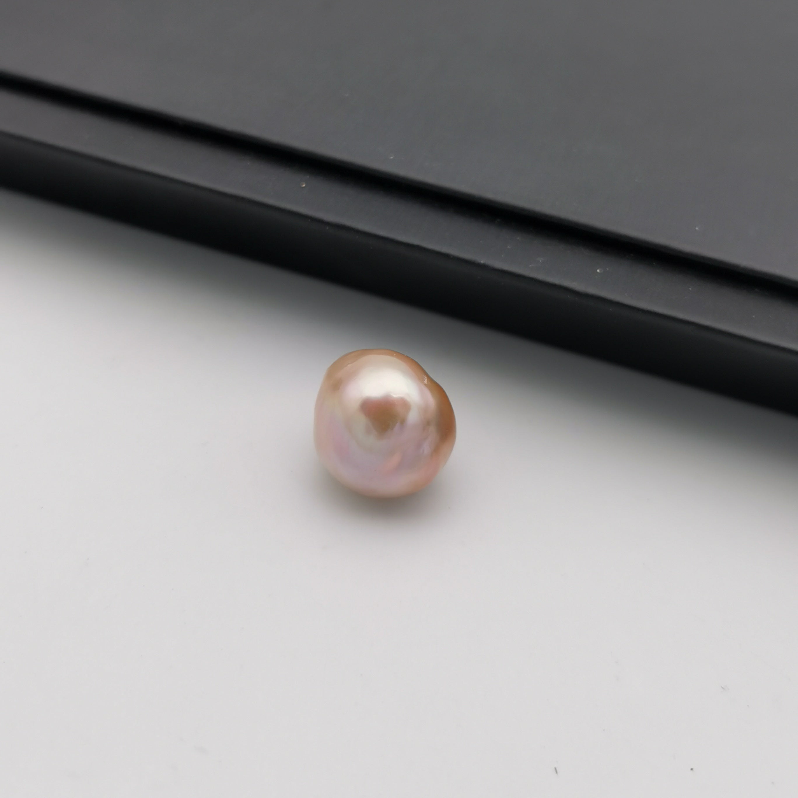 14mm genuine freshwater baroque pinkish purple pearl bead