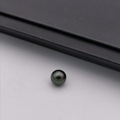 8.65 mm genuine round shape black Tahitian loose pearl