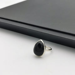 Sterling silver Onxy ring