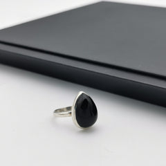 Sterling silver Onxy ring