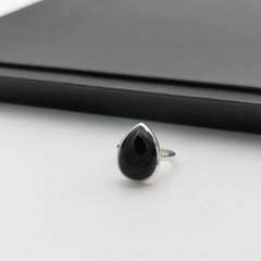 Sterling silver Onxy ring