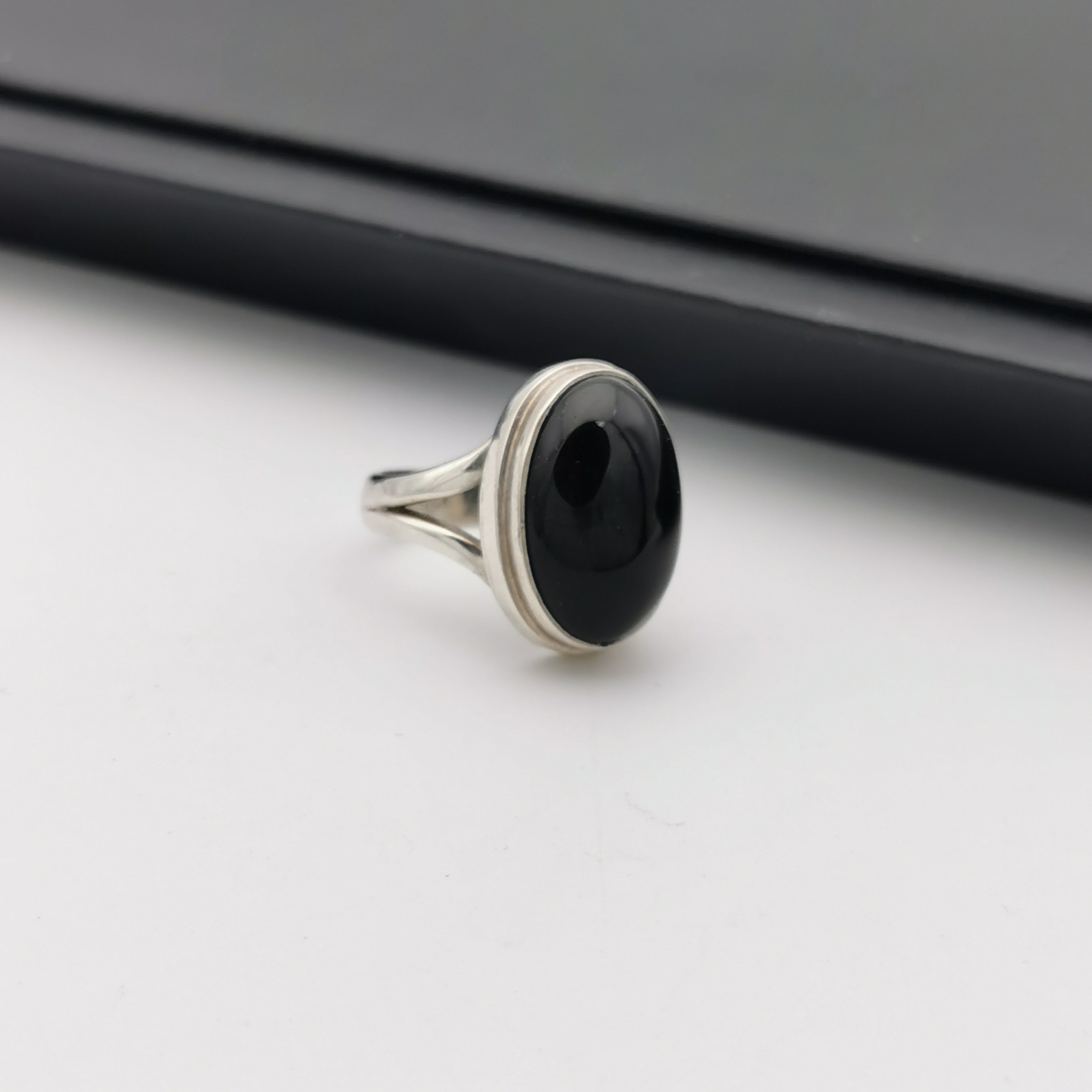 Sterling silver Onxy ring